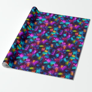 Neon-lagrad glasmagasin presentpapper