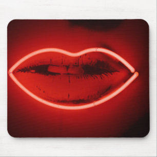 Neon Läppar Mousepad Musmatta