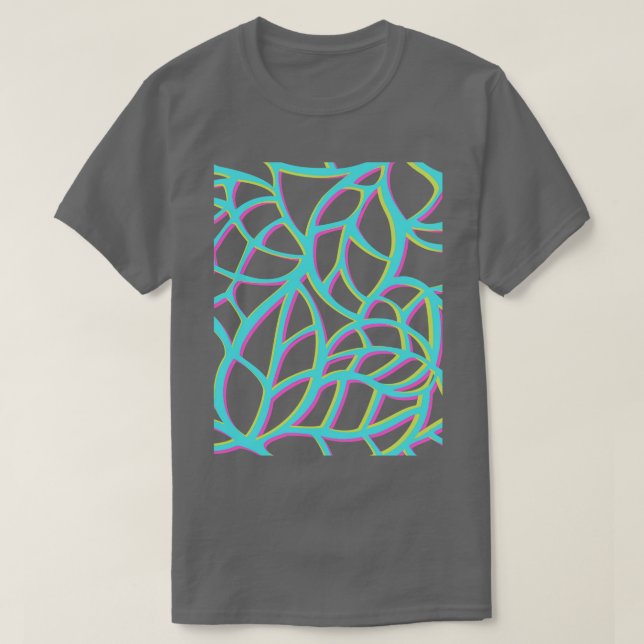 NEON LEAFY T SHIRT (Design framsida)