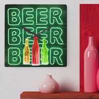 Neon LED Beer Sign Emerald Grönt
