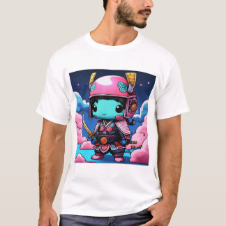 Neon Legends: Chibi Ninja Gudom i Koi Armor T Shirt