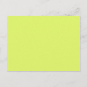 Neon Lemon Lime Green Solid Trend Färg - bakgrund Vykort