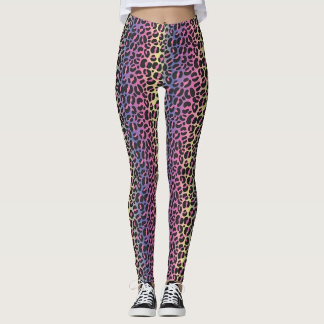 Neon Leopard Leggings (Framsida)