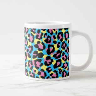 Neon Leopard Spots Mönster Jumbo Mugg