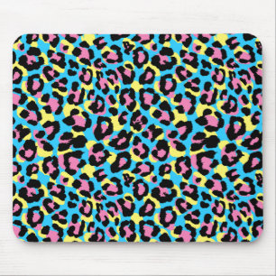 Neon Leopard Spots Mönster Musmatta