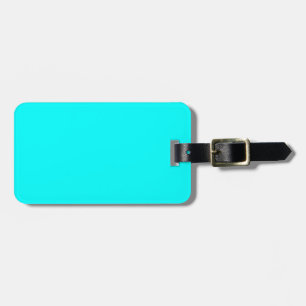 Neon Light Blue 00ffff Bagagebricka
