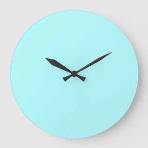 Neon Light Blue Best Complementary Färg Stor Klocka