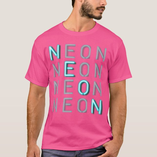 Neon Light Edm Stil - låt skygn i Pub Raver T Shirt (Framsida)