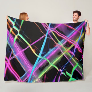 Neon light show fleecefilt