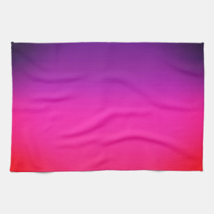 Neon Lila och rosa Combre abstrakt utformning Kökshandduk