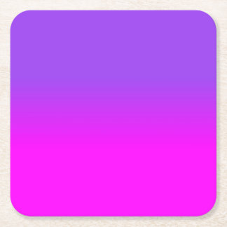 Neon Lila och Shock rosa Ombre Skugga Färg toning Underlägg Papper Kvadrat