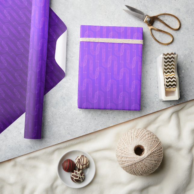 Neon lilac-övertoning. presentpapper (Hantverk)