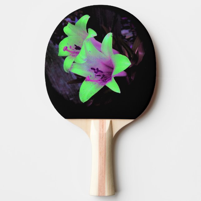 Neon Lilies Pingisracket (Framsidan)