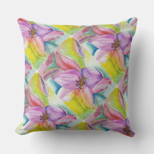 NEON LILY PATIO PILLOW UTOMHUSKUDDE