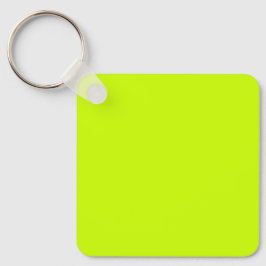 Neon Lime Gult Solid Färg | Klassisk | ELEGANT Nyckelring