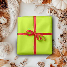 Neon Lime Gult Solid Färg | Klassisk | ELEGANT Presentpapper