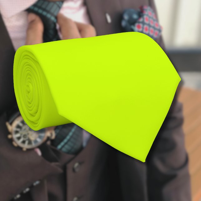 Neon Lime Gult Solid Färg | Klassisk | ELEGANT Slips (Skapare uppladdad)