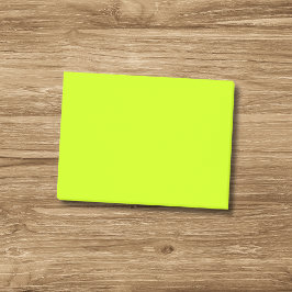 Neon Lime Gult Solid Färg | Klassiska anteckningar Post-it Block