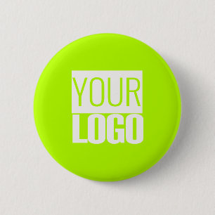 Neon Lime - lägg till din logotyp Knapp