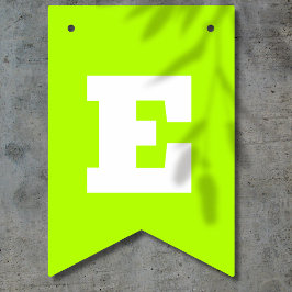 Neon Lime och White Färg | Anpassa Vimplar