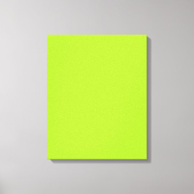 Neon Limeade Gult Grönt Solid Färg - bakgrund Canvastryck (Framsida)
