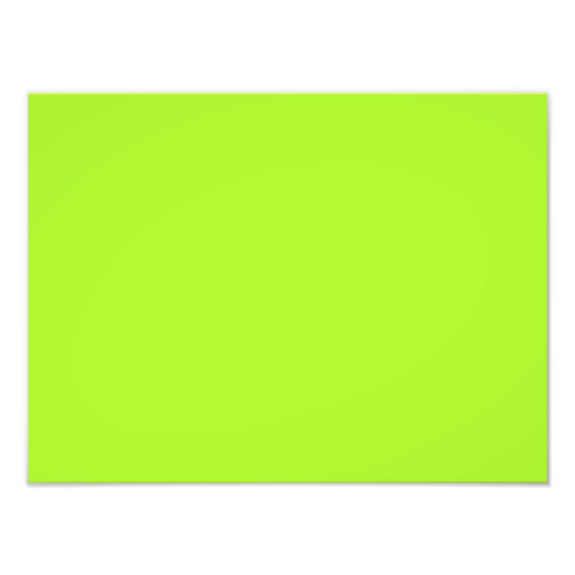 Neon Limeade Gult Grönt Solid Färg - bakgrund Fototryck (Framsidan)