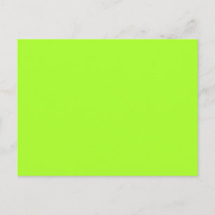 Neon Limeade Gult Grönt Solid Färg - bakgrund Vykort