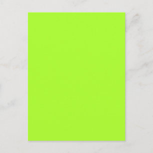 Neon Limeade Gult Grönt Solid Färg - bakgrund Vykort