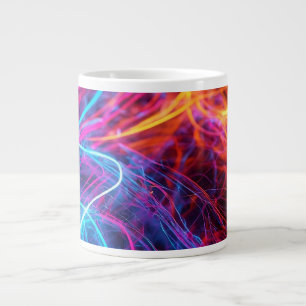 Neon Linjer Jumbo Mugg