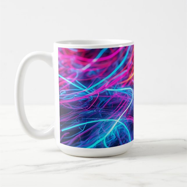 Neon Linjer Kaffemugg (Vänster)