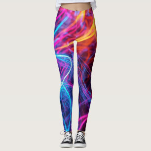 Neon Linjer Leggings