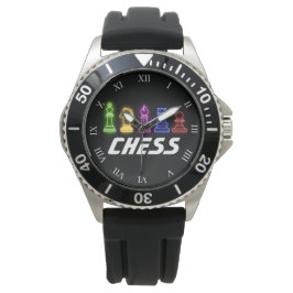 Neon Ljus Chess Biet Chess Kung Armbandsur