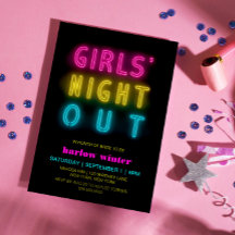 Neon Ljus Girls's Nattut Bachelorette Party