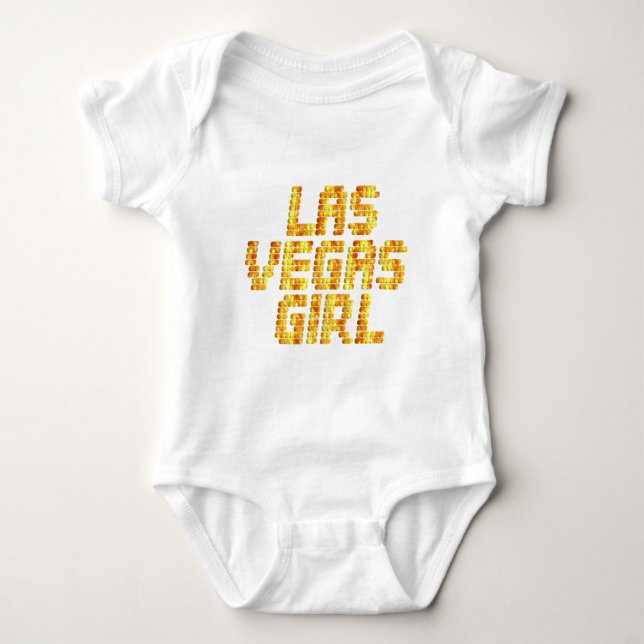 Neon Ljus - Las Vegas Girl T-shirt (Framsida)