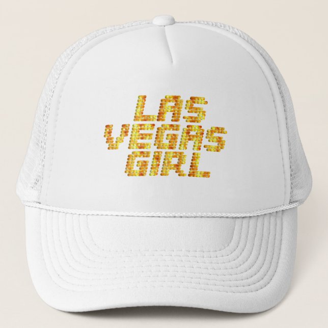Neon Ljus - Las Vegas Girl Truckerkeps (Framsida)