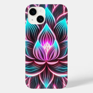 Neon Ljus Lotus Flower Awakening Reiki Magic