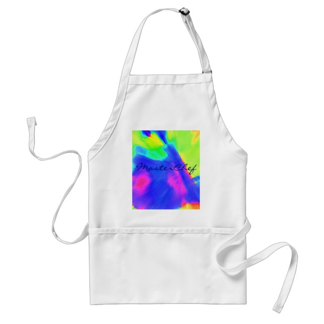 "Neon Ljus" MasterChef Apron - Anpassade Förkläde (Framsidan)
