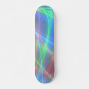 Neon Ljus Mönster Mini Skateboard Bräda 18,5 Cm