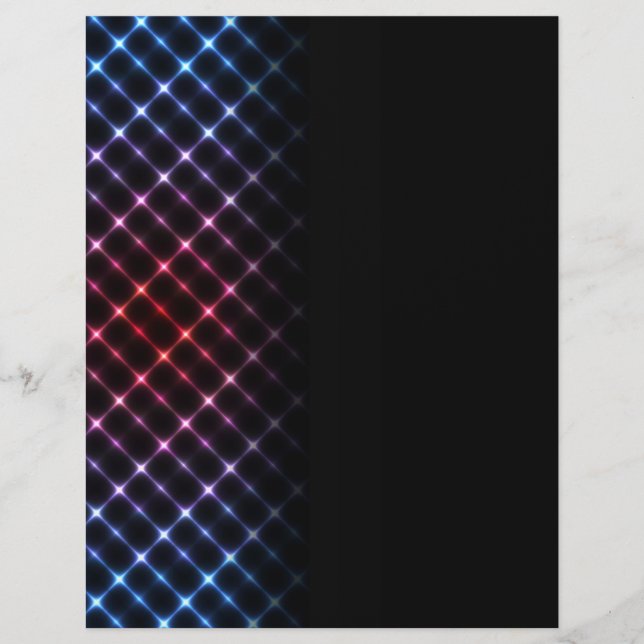 Neon ljus reklamblad (Framsidan)