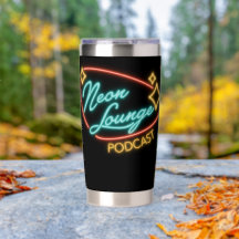 Neon Lounge Logotyp Isolerad Mugg