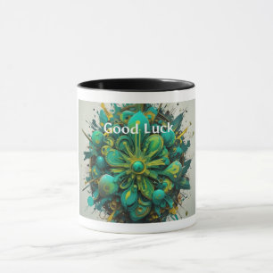 Neon Lucky Färg Burst Lycka till Mugg