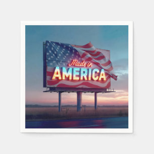 Neon Made in America Billboard Pappersservett