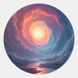 Neon Maelstrom -  Runt Klistermärke