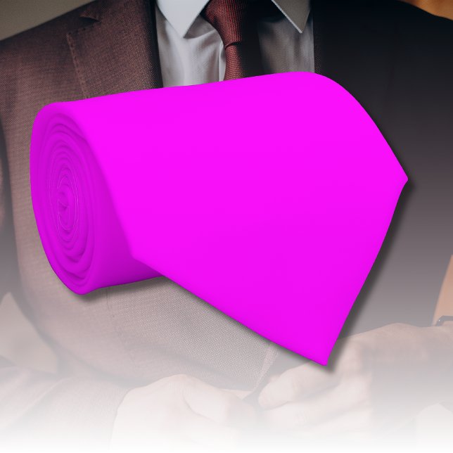 Neon Magenta Solid Färg | Klassisk Slips (Skapare uppladdad)