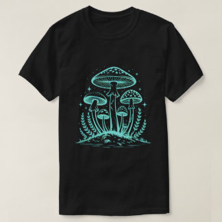 Neon Magic Mushrooms T Shirt