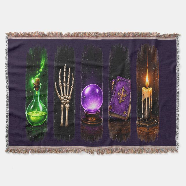 Neon Magick Potion, Celestial Häxig dekoration Filt (Framsidan)