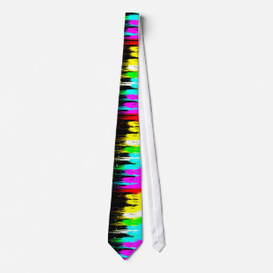 Neon målar splatteren slips