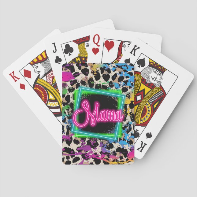 Neon mamma casinokort (Baksidan)