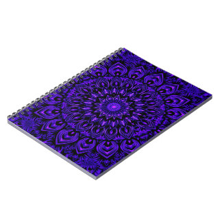 Neon Mandala: Radiant Symmetry Anteckningsbok