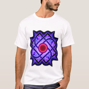 Neon Mandala T-Shirt – Lila Glöd